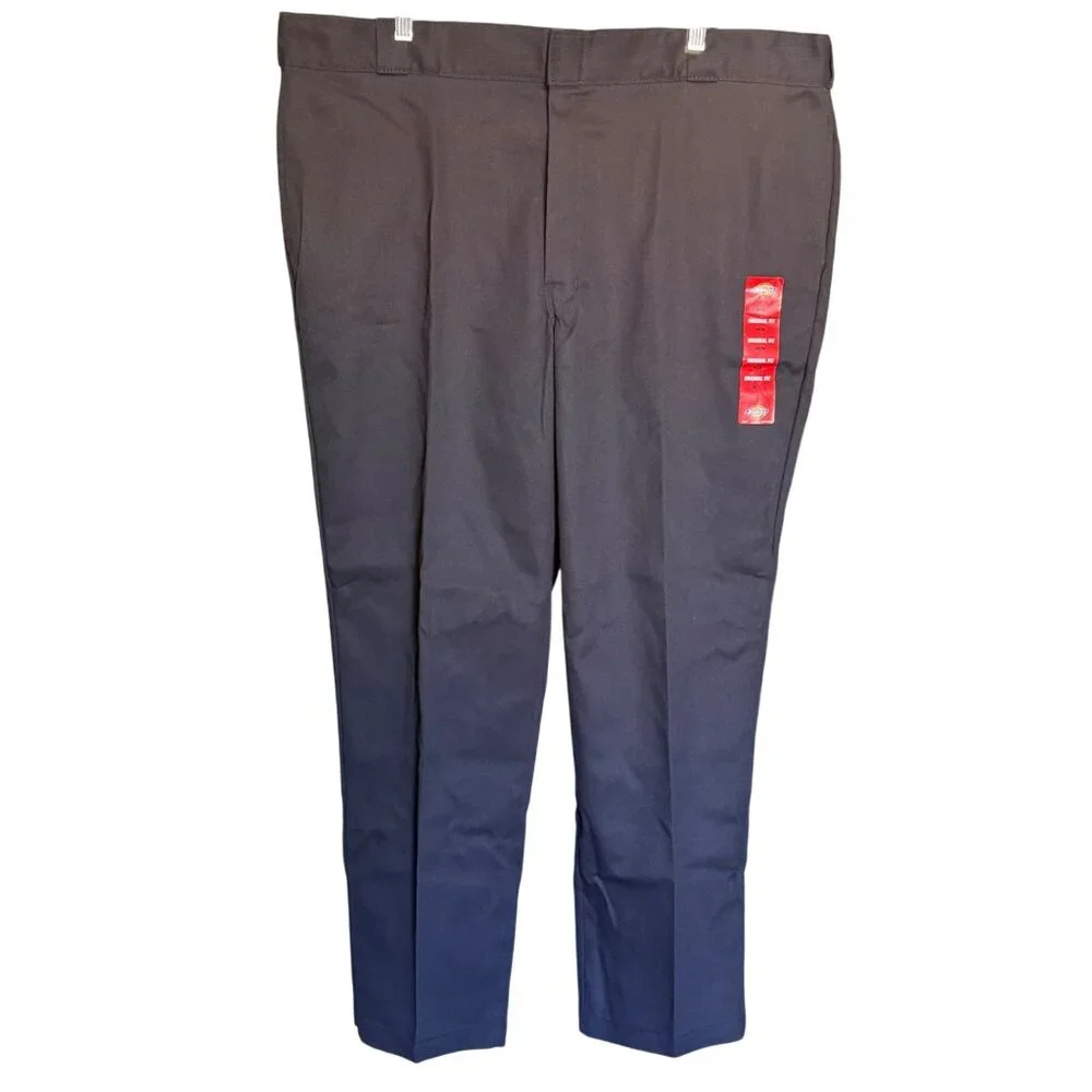 Dickies 874 Work Pants Mens 44x30 Black Flex Original Fit Durable Office